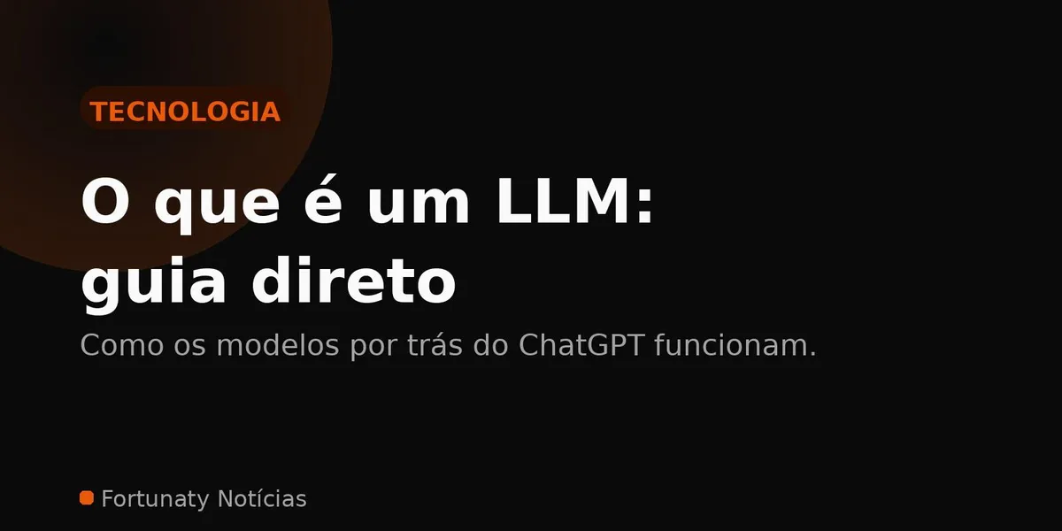 Arte editorial do Fortunaty Notícias sobre inteligência artificial e modelos de linguagem